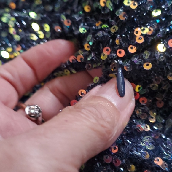 "Sexy Sequin Mini Dress Size XSmall – Sparkly Party / Celebration Outfit" - Picture 9 of 11